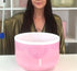10" C-20 Pink Ocean Gold Frosted Rim Frosted Inside Alchemy™ Crystal Tones Singing Bowl
